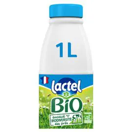 LACTEL Lait Bio Demi-Ecrémé UHT 1l