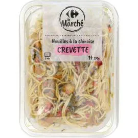 CARREFOUR LE MARCHÉ Plat cuisiné nouille chinoise crevette 350g