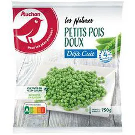 AUCHAN Petits pois doux déjà cuit 750g