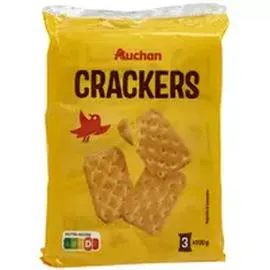 AUCHAN Crackers salés 300g