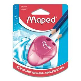 MAPED Taille-crayon à 2 têtes Bleu avec réserve igloo l'unité