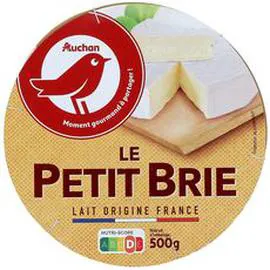 AUCHAN Petit brie doux et crémeux 500g