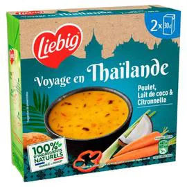 LIEBIG Soupe voyage en Thaïlande poulet lait de coco et citronnelle 600ml
