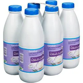 CARREFOUR Lait Demi-Ecreme Stérilisé UHT Réduit en lactose 6x1l