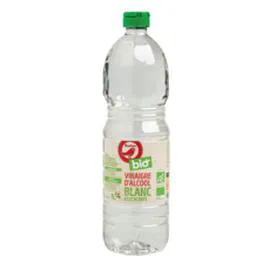 AUCHAN BIO Vinaigre d'alcool blanc 6% d'acidité 1l