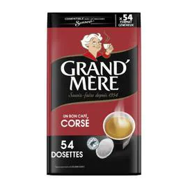 GRAND'MÈRE Café dosettes compatibles Senseo corsé x54 356g