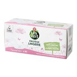 MARQUE REPÈRE, UNI VERT Protège slip écolo Normal - x30 x30