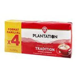 MARQUE REPÈRE, PLANTATION Café moulu Tradition 4x250g