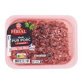 MARQUE REPÈRE, FÉRIAL Haché de porc A cuisiner VPF 350g