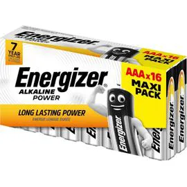 ENERGIZER Piles Alcalines Power AAA/LR03 x16