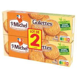 ST MICHEL Biscuits galettes au bon beurre 2x130g
