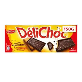 DELACRE, DÉLICHOC Biscuits & tablettes chocolat noir 150g