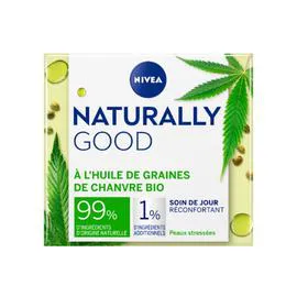 NIVEA, NATURALLY GOOD Crème visage naturally good hydratante à l'huile graine chanvre Bio 50ml