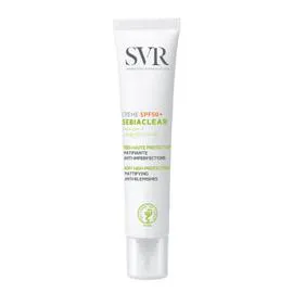 LABORATOIRE SVR Crème Solaire Matifiante Anti-Imperfections Très Haute Protection 50+ Sebiaclear 40ml