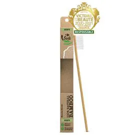 CARREFOUR SOFT GREEN Brosse à dents souple 100% Natural Bamboo l'unité
