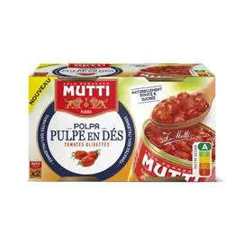 MUTTI Pulpe de tomates Datterini 2x300g