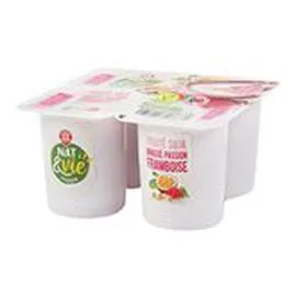 MARQUE REPÈRE, NAT & VIE Spécialité au soja Framboise-passion 4x100g