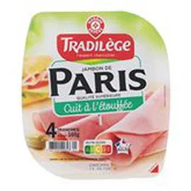 MARQUE REPÈRE, TRADILÈGE Jambon de Paris A l'étouffé 160g
