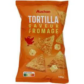 AUCHAN Tortillas saveur fromage 150g