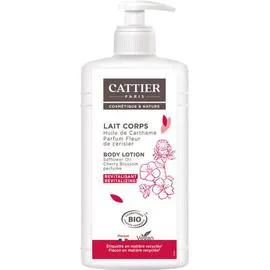 CATTIER Cattier Lait Corps Revitalisant Huile de Carthame parfum fleur de cerise 500ml