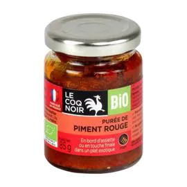 LE COQ NOIR Fonds de sauce bio purée piment rouge 85g