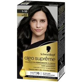 SCHWARZKOPF, OLEO SUPREME Coloration Capillaire 1-10 Noir Intense l'unité