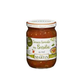 JEAN MARTIN Sauce tomate au basilic au miel Bio 240g