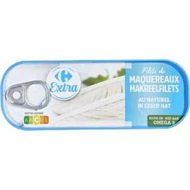 CARREFOUR EXTRA Filets de maquereaux au naturel 98g