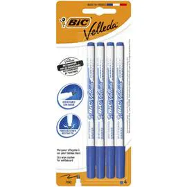 BIC 4 feutres effaçables à sec, Velleda l'unité