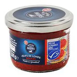 MARQUE REPÈRE, RONDE DES MERS Oeufs de lompe Rouge - MSC 100g