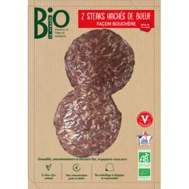 COMPTOIR DES VIANDES BIO Bio la viande Steaks Hachés de Boeuf Façon Bouchère 250g