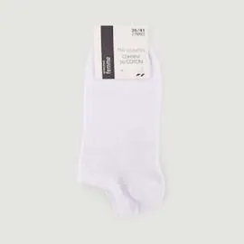 MONOPRIX FEMME Monoprix Femme Socquettes Unies En Coton Blanches TU x2