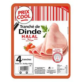 ISLA DÉLICE Jambon de dinde halal 120g