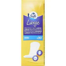 CARREFOUR SOFT Protège-slips large x30