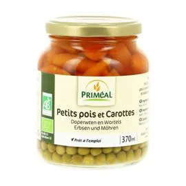 PRIMEAL Petits Pois Carottes Bio 370ml