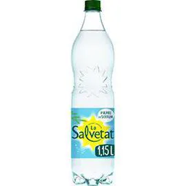 SALVETAT Eau gazeuse minérale pauvre en sodium 1,15l