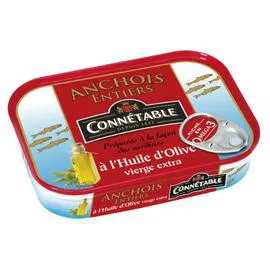 CONNÉTABLE Anchois entiers huile d'olive 100g