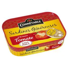 CONNÉTABLE Sardines tomate s/huile 140g