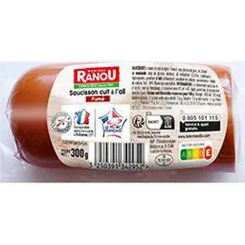 MONIQUE RANOU Saucisson cuit à l'ail fumé 300g