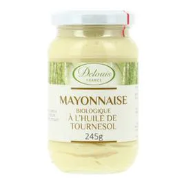 DELOUIS Fils Mayonnaise À L'Huile De Tournesol Bio 245g