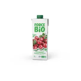 FORCE BIO Jus de Cranberry bio 1l