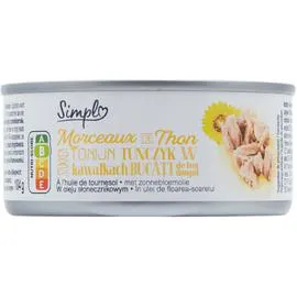 CARREFOUR SIMPL Thon à l'huile de tournesol SIMPL 104g