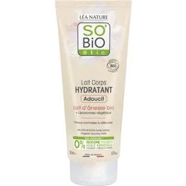 LÉA NATURE, SO'BIO ÉTIC Lait Hydratant Adoucissant Corps au Lait d'Ânesse Bio 200ml