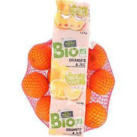 MON MARCHÉ PLAISIR Oranges à jus BIO 1,5kg