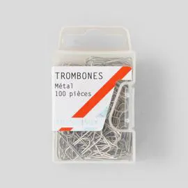 MONOPRIX Maison 100 Trombones En Métal l'unité