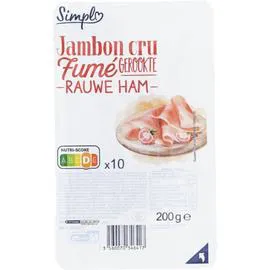 CARREFOUR SIMPL Jambon cru fumé 200g