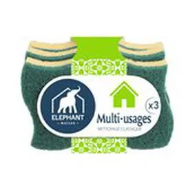 ÉLÉPHANT LBD Eponges grattantes Multi-usages x3