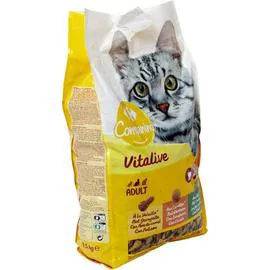 CARREFOUR Croquettes pour chat lapin dinde et légumes 7,5kg