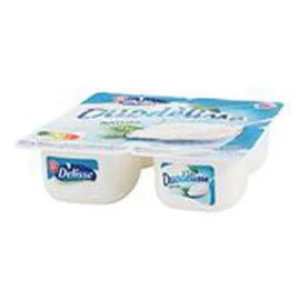 MARQUE REPÈRE, DÉLISSE Mousse à la crème Duo Nature 4x100g