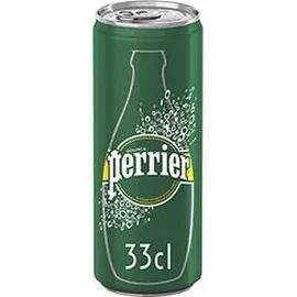 PERRIER Eau minérale naturelle gazeuse boîte slim 33cl